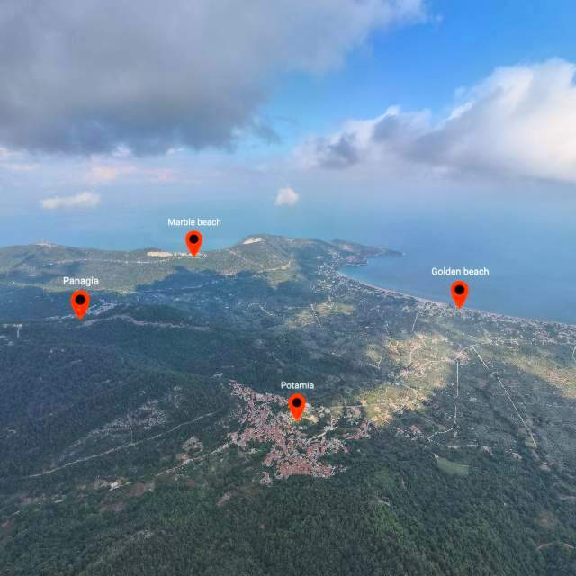 The view from the highest mountain in...